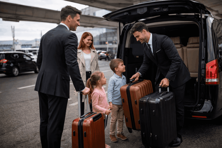 Transfert aéroport famille Paris : sièges, bagages et horaires