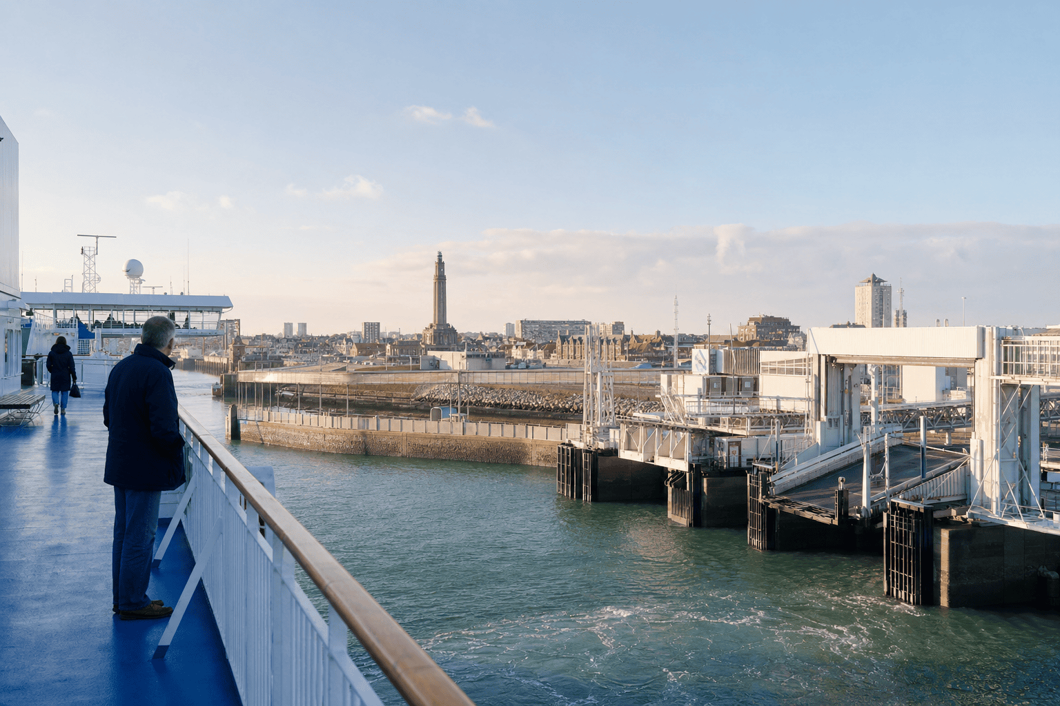 Arriver à Dunkerque par le port et le terminal ferry — Dunkerque