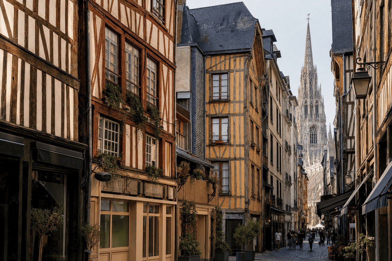 Centre historique de Rouen et quartier des maisons à pans de bois — Rouen