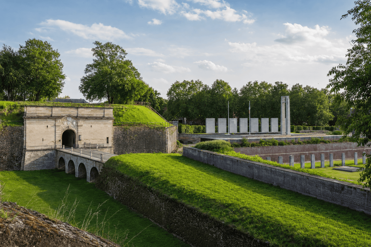 Citadelle d’Arras et mémorial du mur des Fusillés — Arras