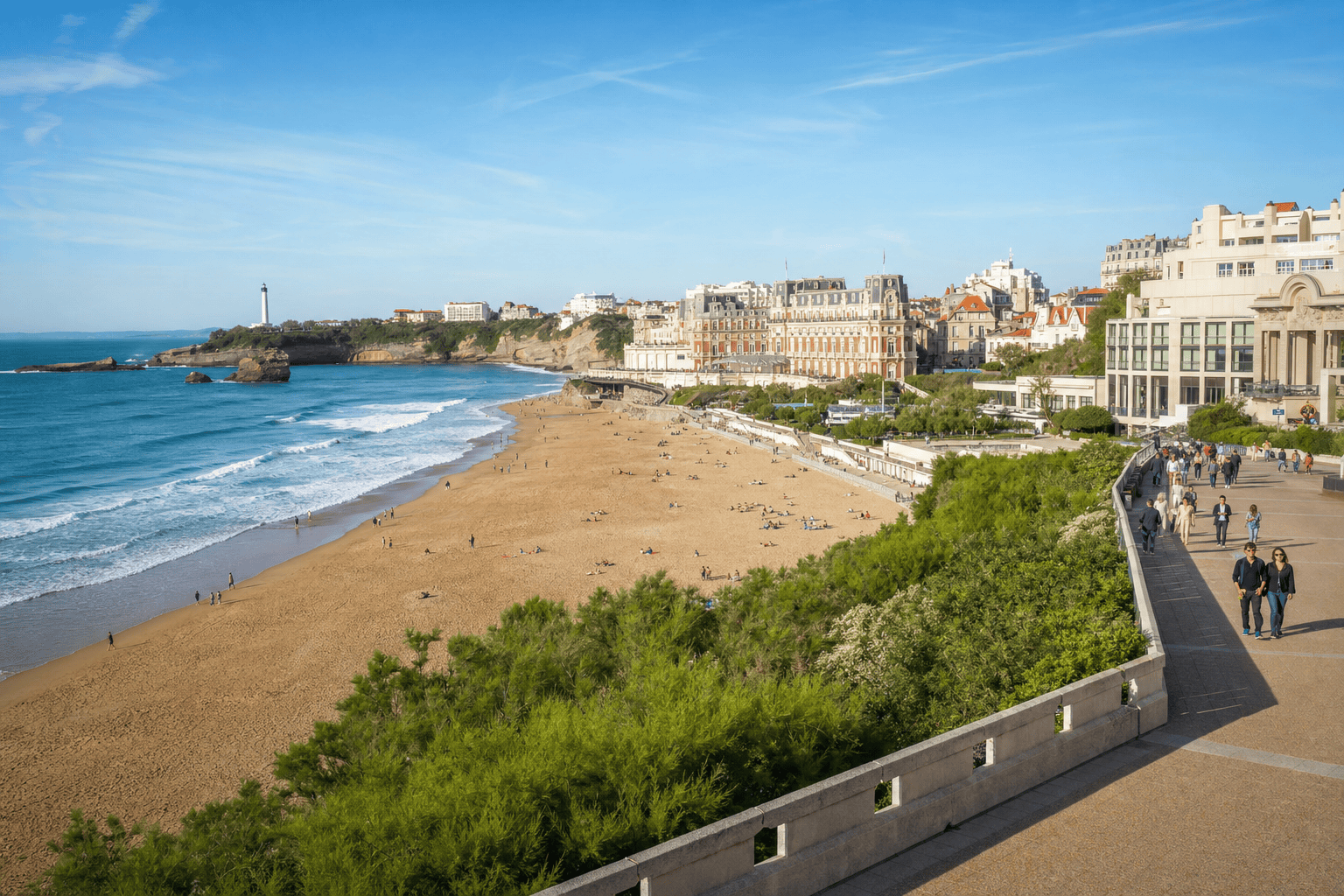 Grande Plage et promenade du front de mer — Biarritz