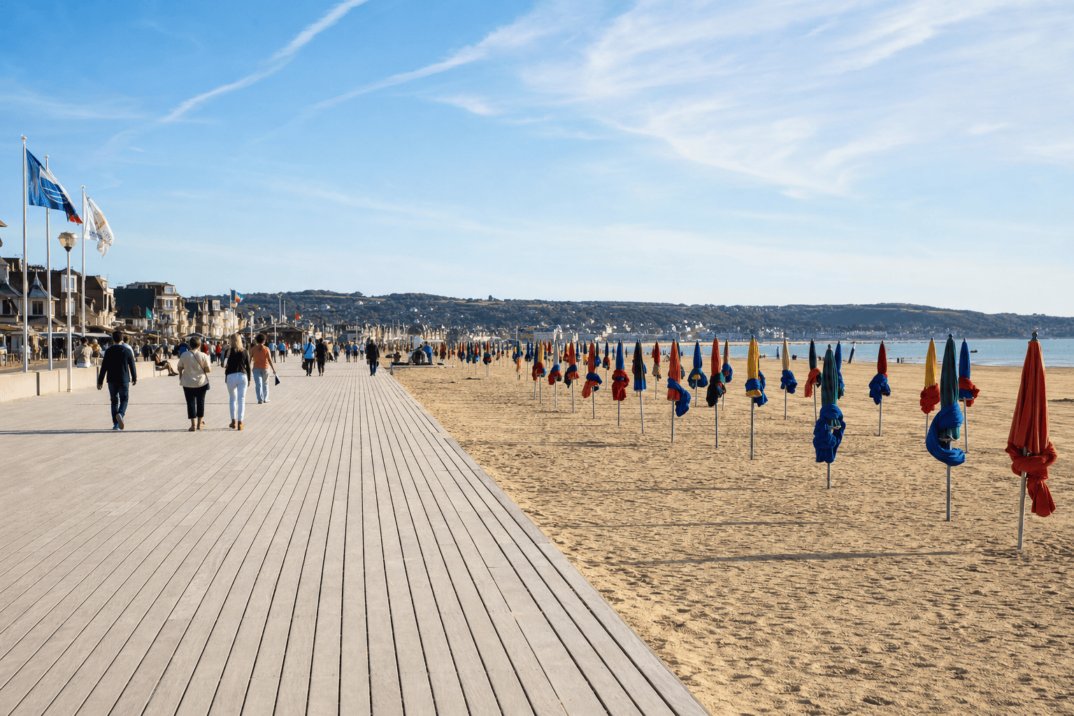 Les Planches et la plage de Deauville — Deauville