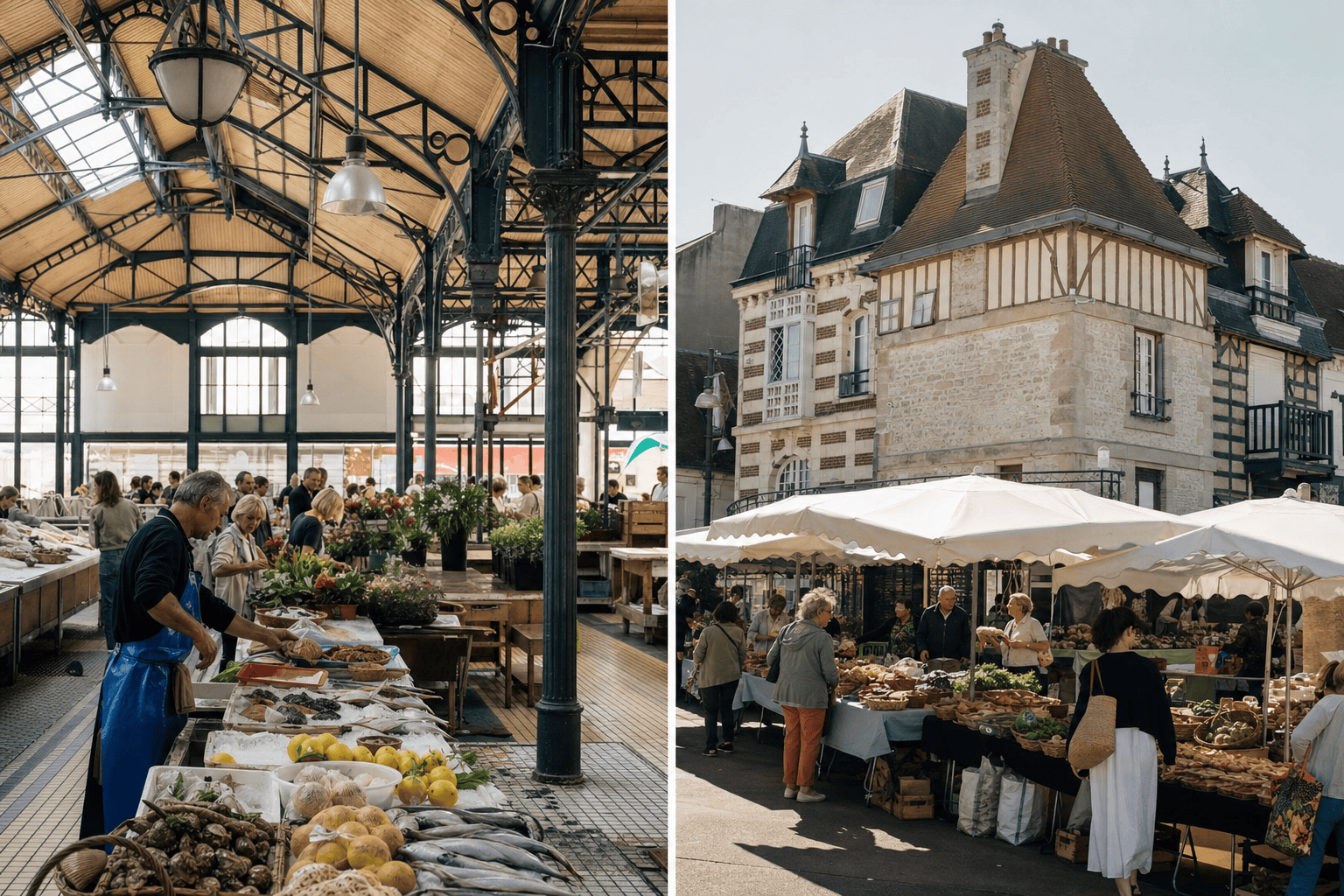 Marché couvert et marché de Cabourg — Cabourg