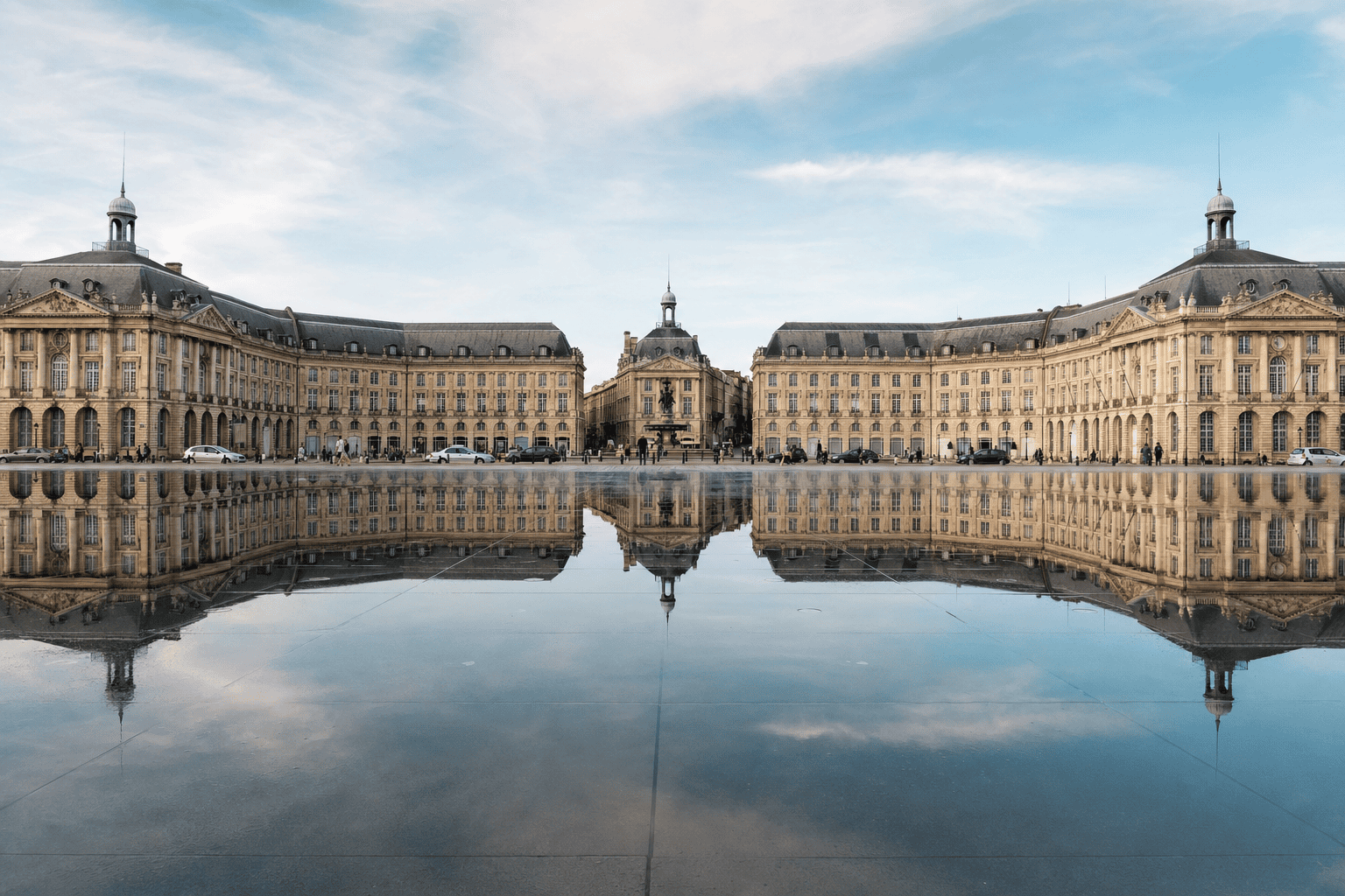 Miroir d’eau et place de la Bourse — Bordeaux