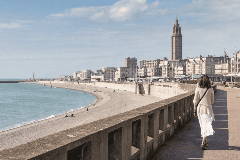 Plage du Havre et promenade du bord de mer