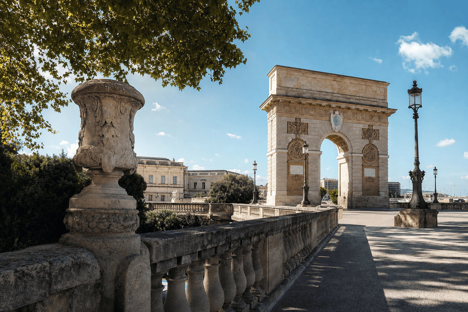 Promenade du Peyrou et arc de triomphe — Montpellier