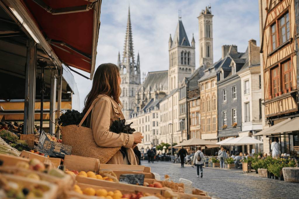 Que faire à Rouen : itinéraire gourmand entre marché et spécialités normandes