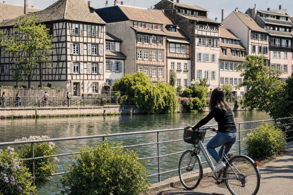 Que faire à Strasbourg à vélo le long de l’Ill et des canaux