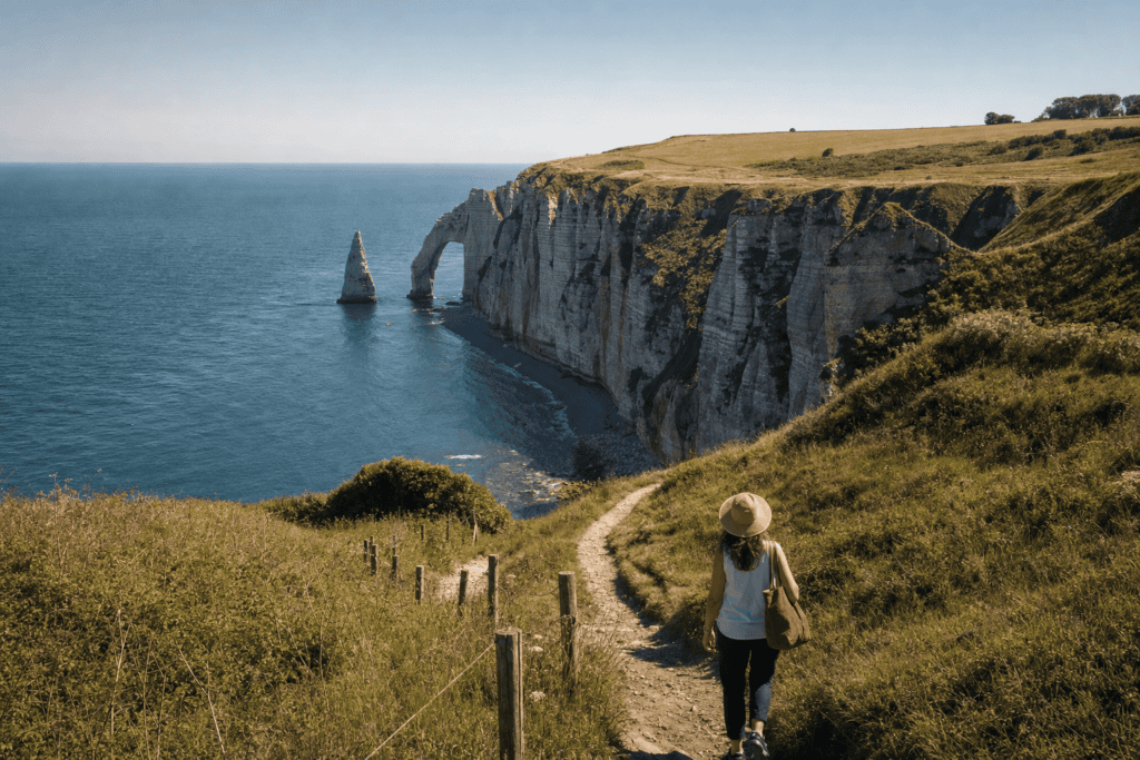 Randonnée du littoral entre les falaises d’Étretat et la valleuse d’Antifer