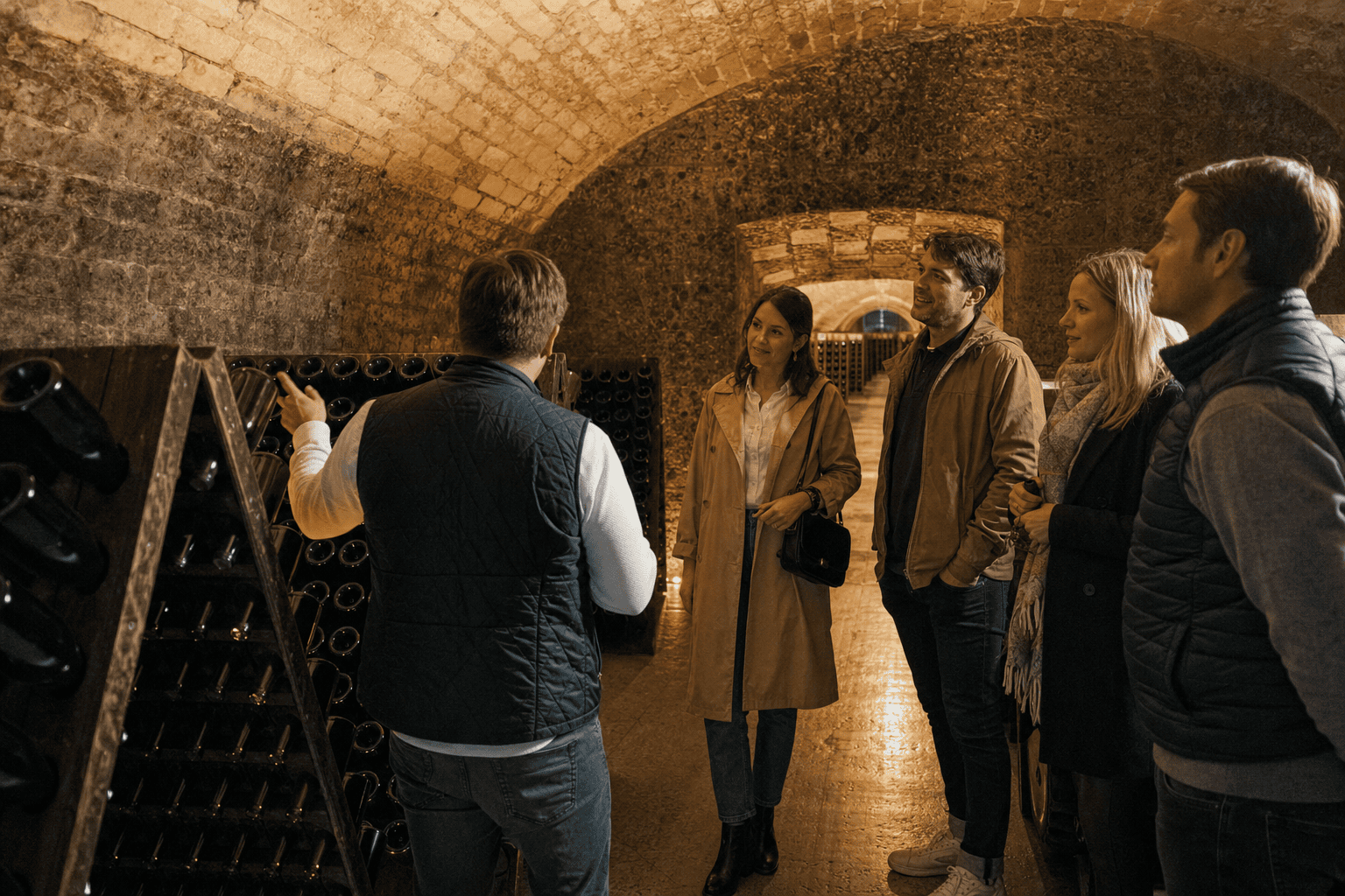Visite d’une cave de champagne à Reims — Reims